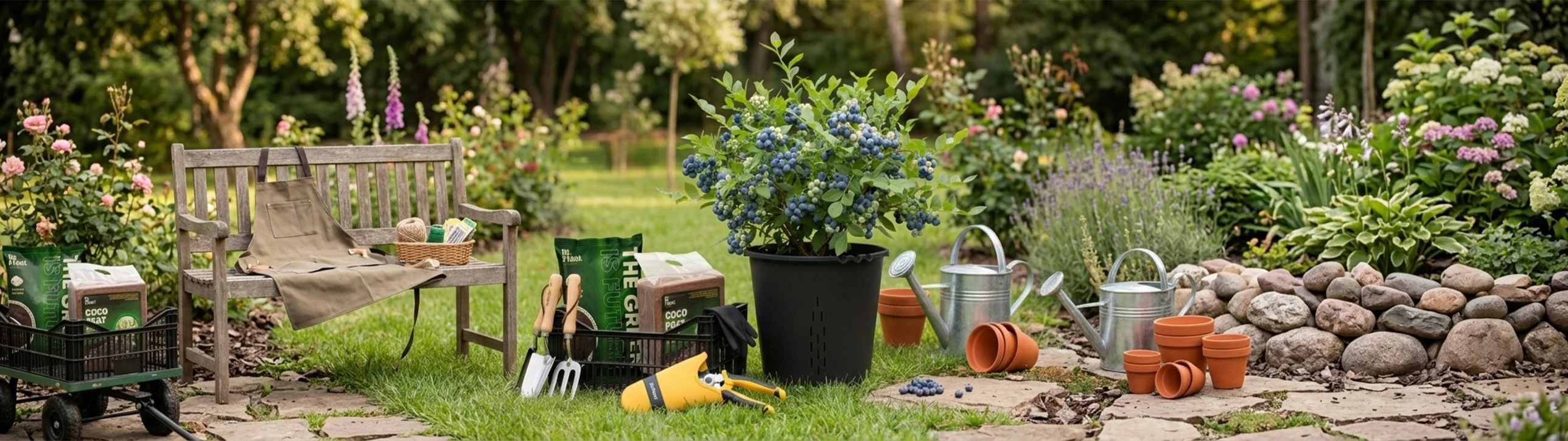 Dr.Plant blueberry saksısında yaban mersini
