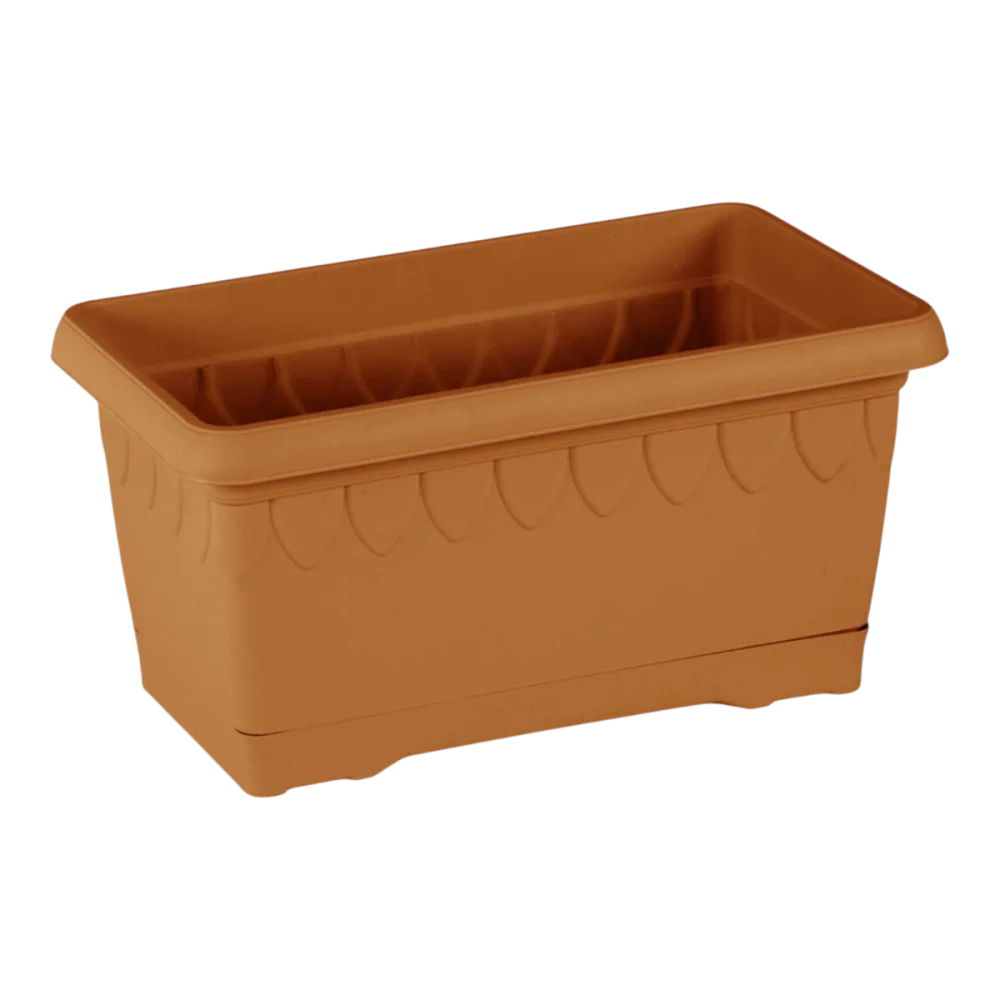 Tropfen Balkonkasten Terrakotta