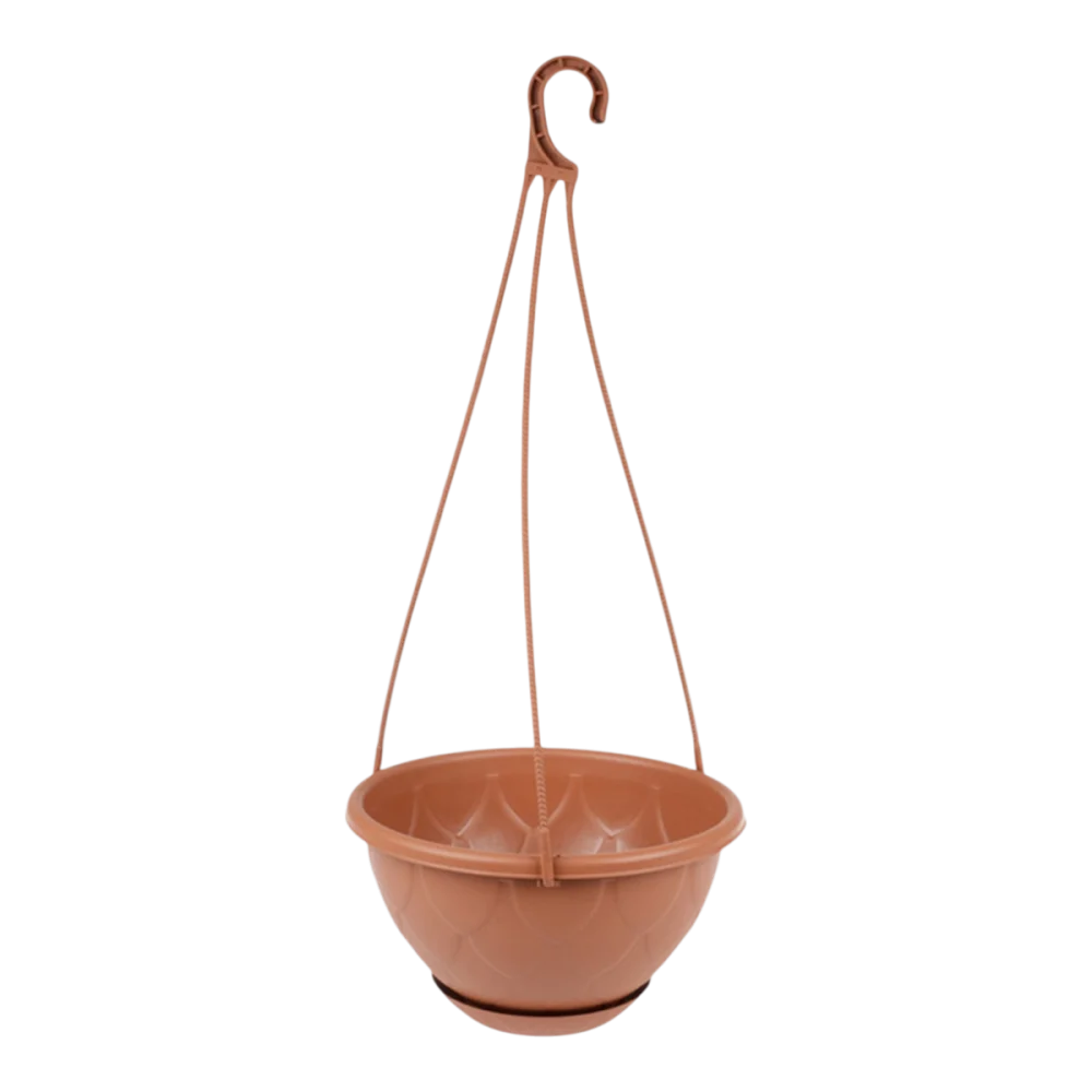 Hanging Drop Macrame Planter Terracotta