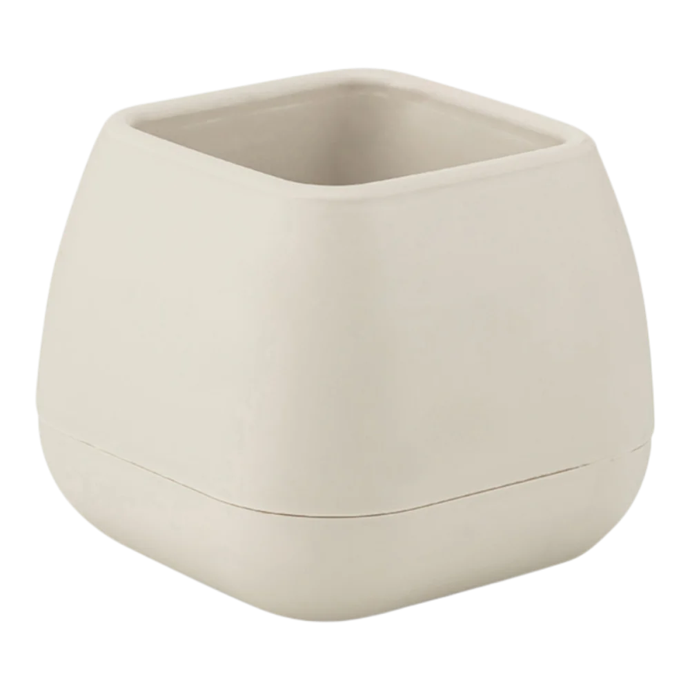 Pot carré Elvan Blanc cassé
