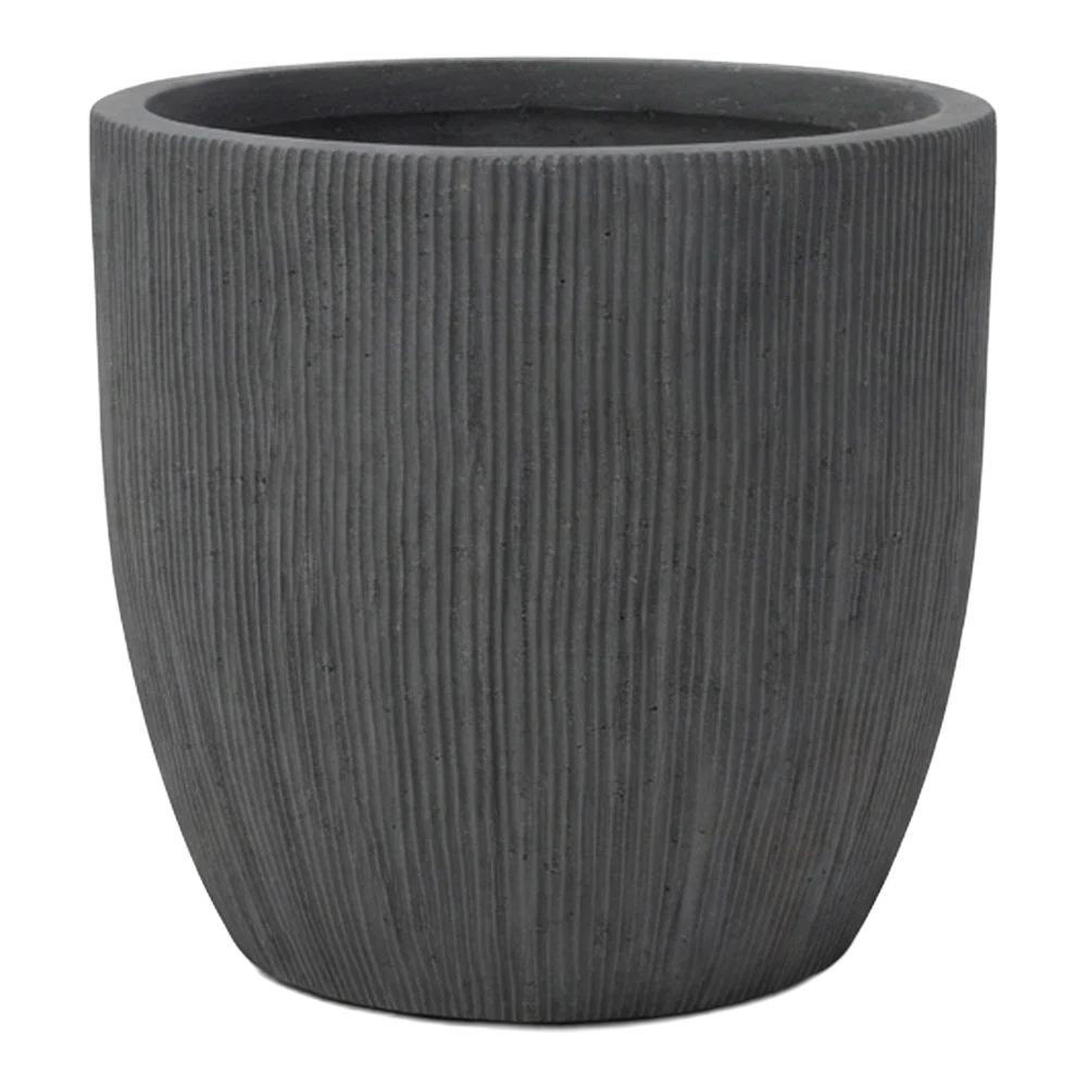 OVAL Fiberclay Saksı Antrasit