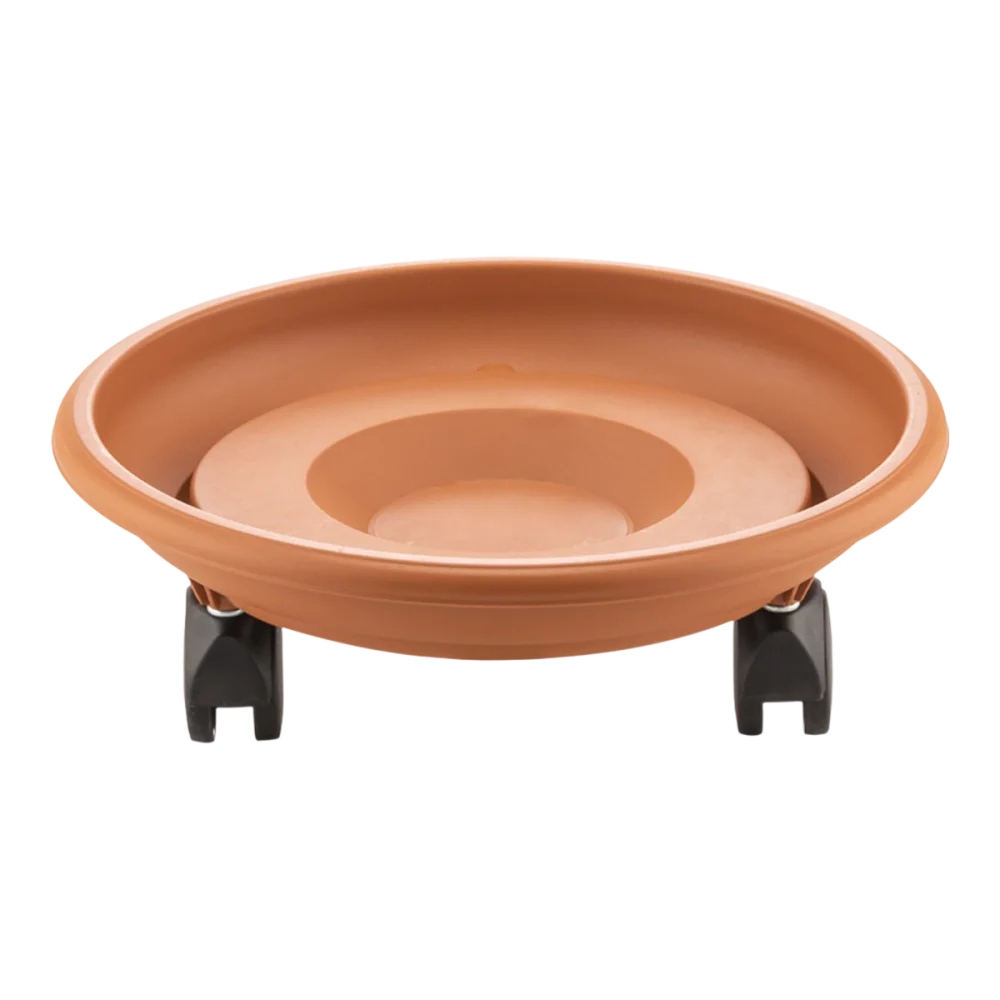 Plato con ruedas Terracota