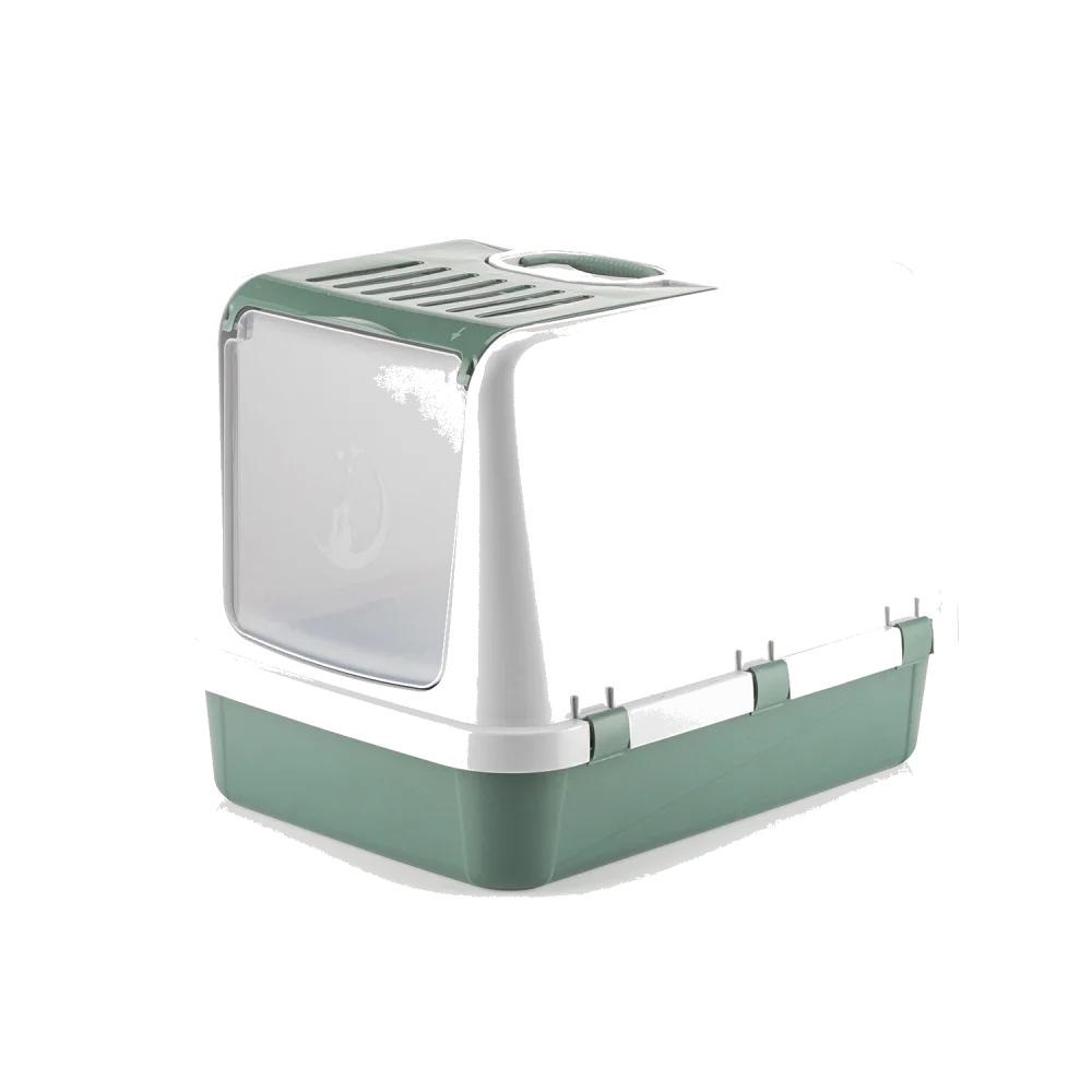 ARENERO CERRADO PARA GATOS COMFY Verde caqui