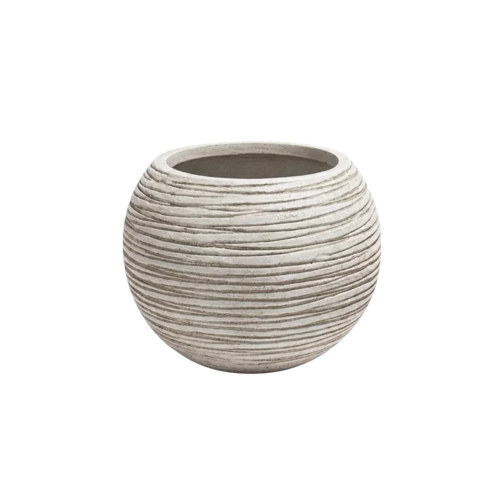 LİNA Fiberclay Saksı Bej