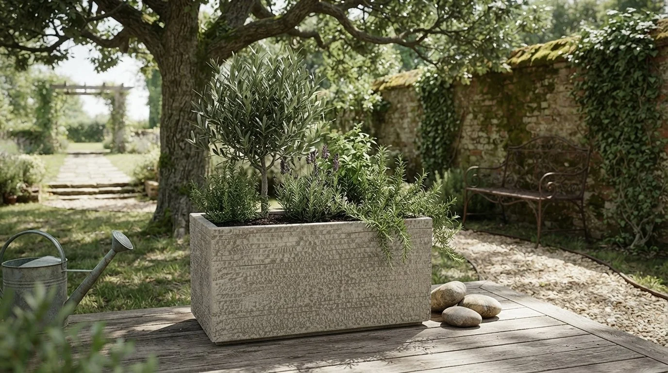 BLOK Fiberclay Saksı