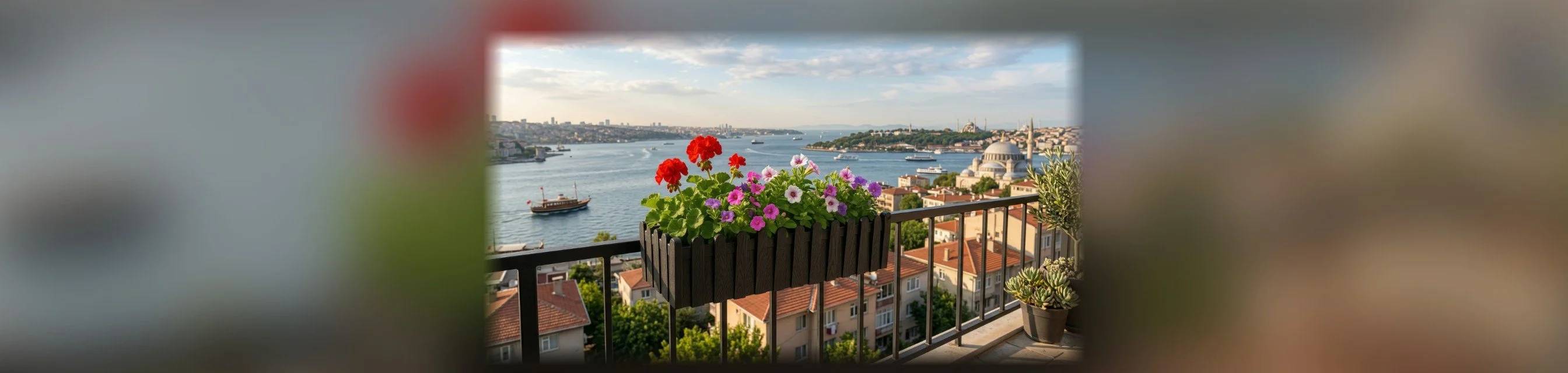 İstanbul Balkon Saksı